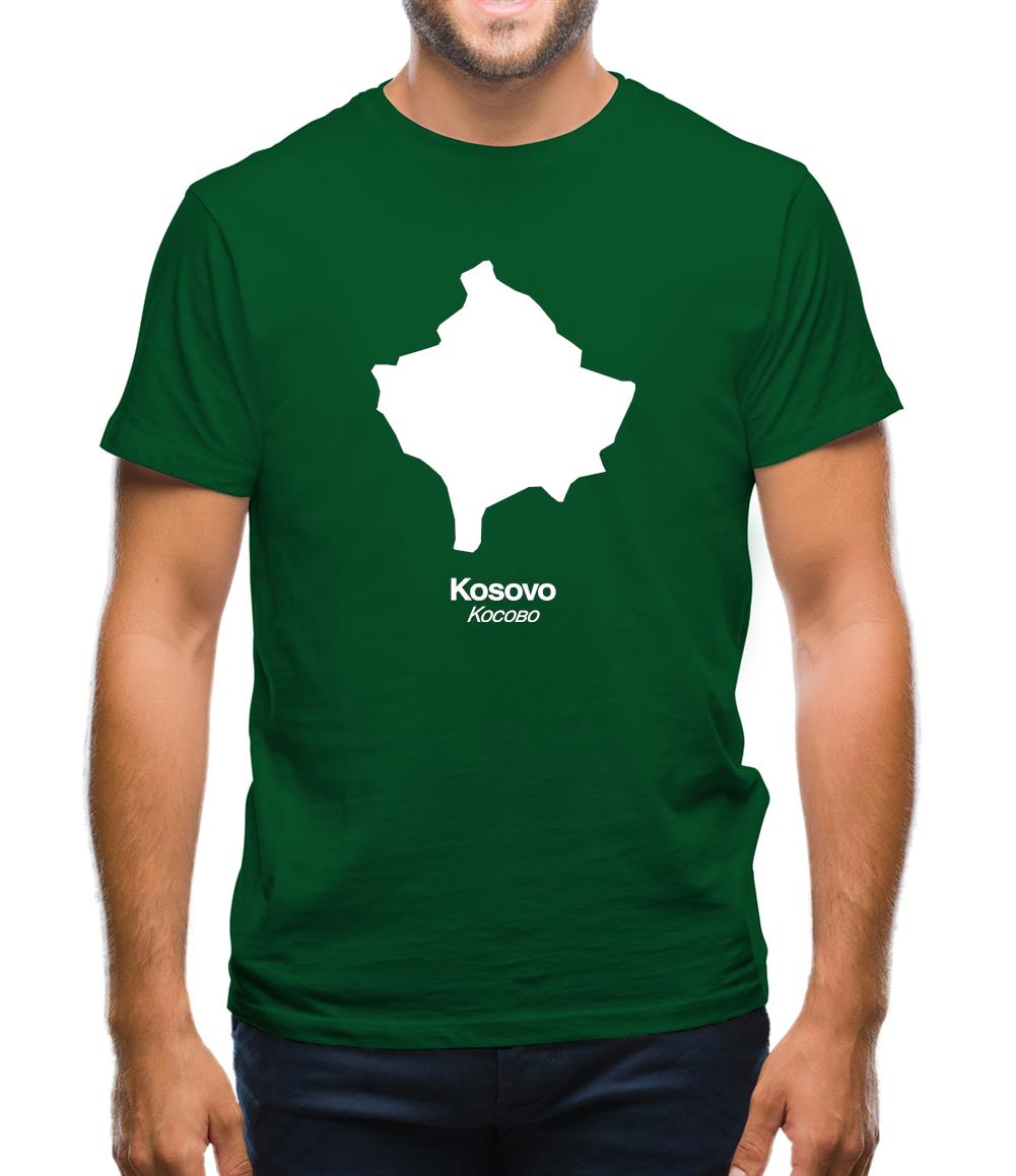 Kosovo Silhouette Mens T-Shirt