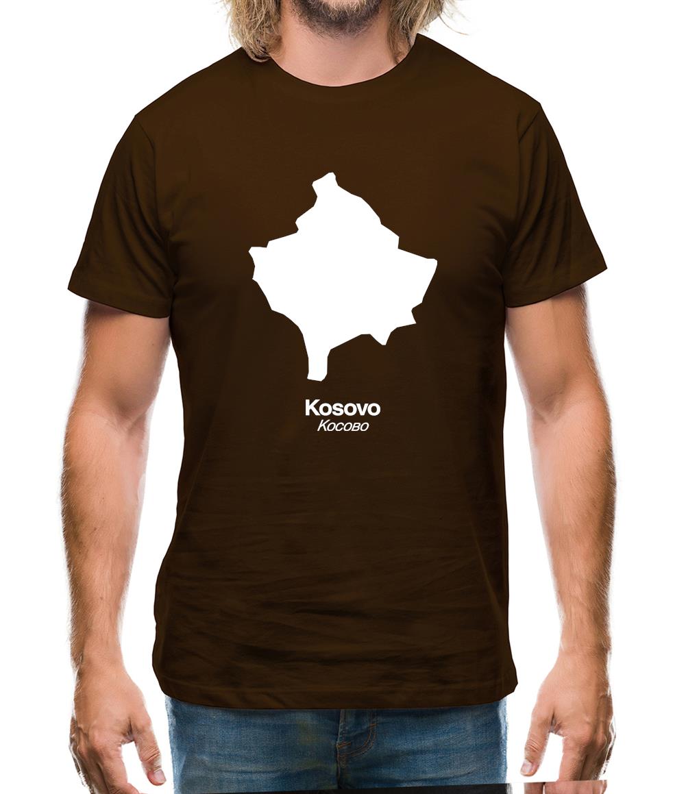 Kosovo Silhouette Mens T-Shirt