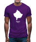Kosovo Silhouette Mens T-Shirt
