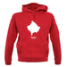 Kosovo Silhouette unisex hoodie