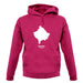 Kosovo Silhouette unisex hoodie