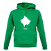 Kosovo Silhouette unisex hoodie