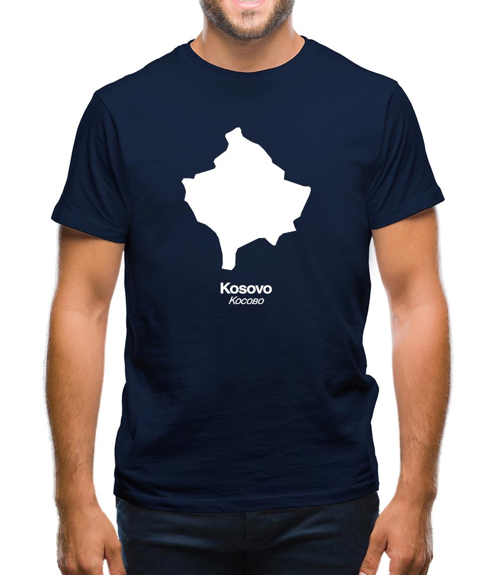 Kosovo Silhouette Mens T-Shirt