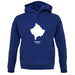 Kosovo Silhouette unisex hoodie