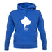 Kosovo Silhouette unisex hoodie