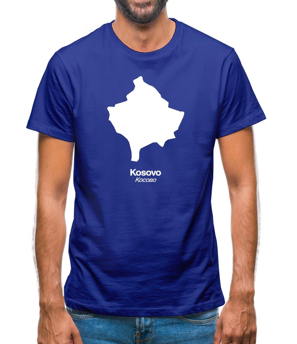Kosovo Silhouette Mens T-Shirt