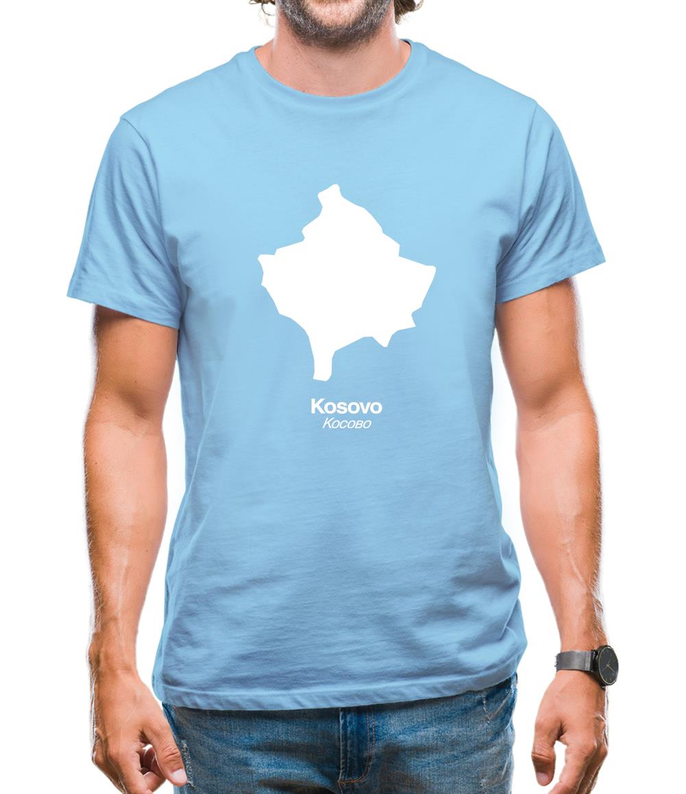 Kosovo Silhouette Mens T-Shirt