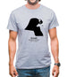 Kuwait Silhouette Mens T-Shirt