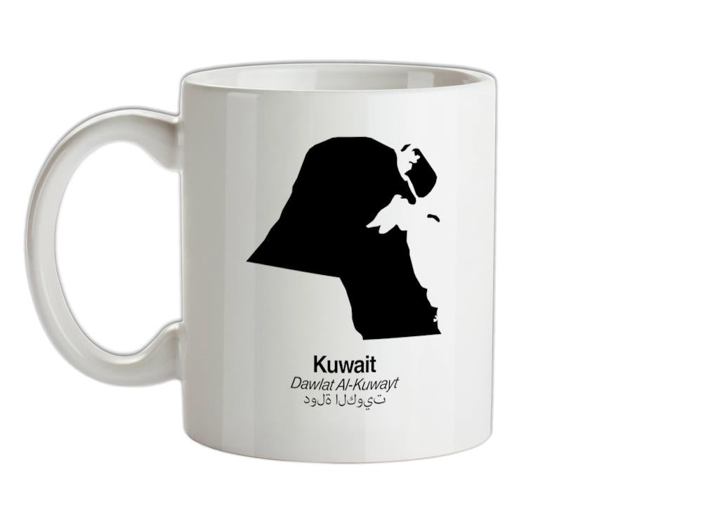 Kuwait Silhouette Ceramic Mug
