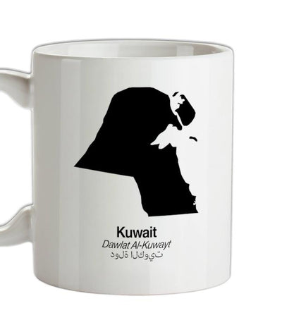 Kuwait Silhouette Ceramic Mug