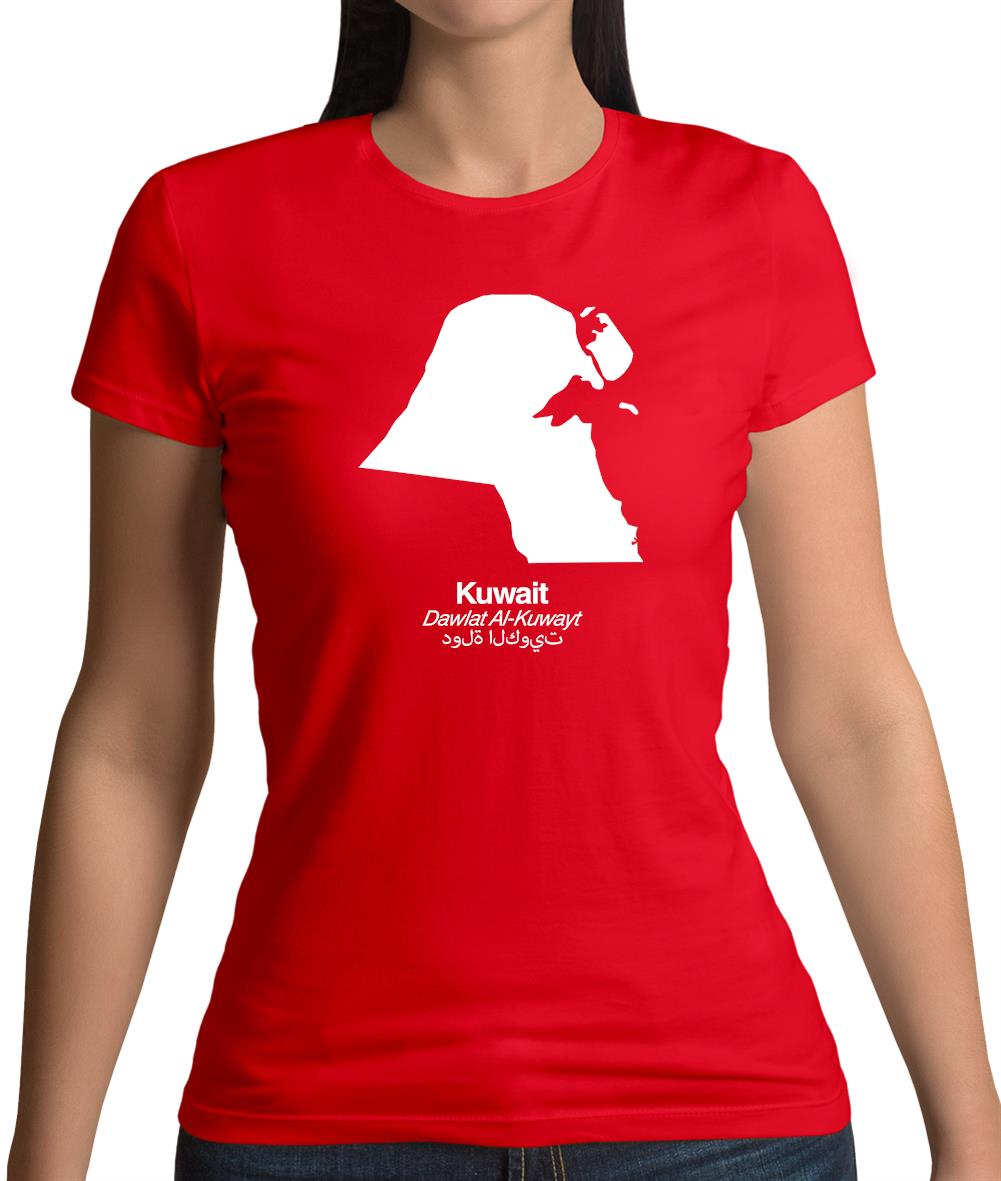 Kuwait Silhouette Womens T-Shirt