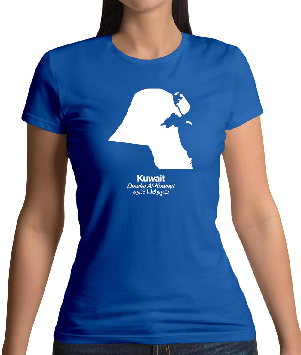 Kuwait Silhouette Womens T-Shirt