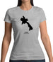 Laos Silhouette Womens T-Shirt