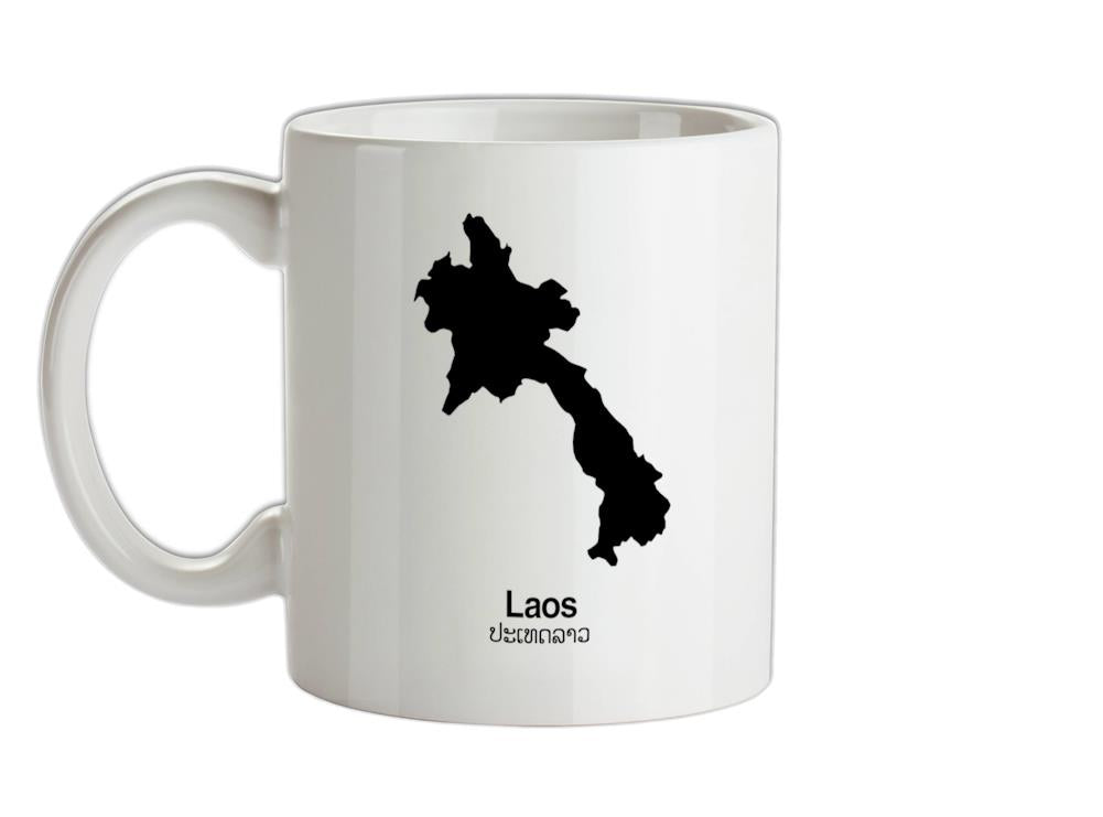 Laos Silhouette Ceramic Mug