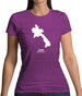 Laos Silhouette Womens T-Shirt