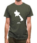 Laos Silhouette Mens T-Shirt