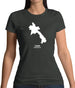 Laos Silhouette Womens T-Shirt