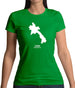 Laos Silhouette Womens T-Shirt