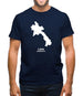 Laos Silhouette Mens T-Shirt