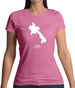 Laos Silhouette Womens T-Shirt