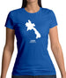 Laos Silhouette Womens T-Shirt