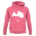 Latvia Silhouette unisex hoodie