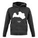 Latvia Silhouette unisex hoodie