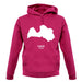 Latvia Silhouette unisex hoodie