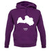 Latvia Silhouette unisex hoodie