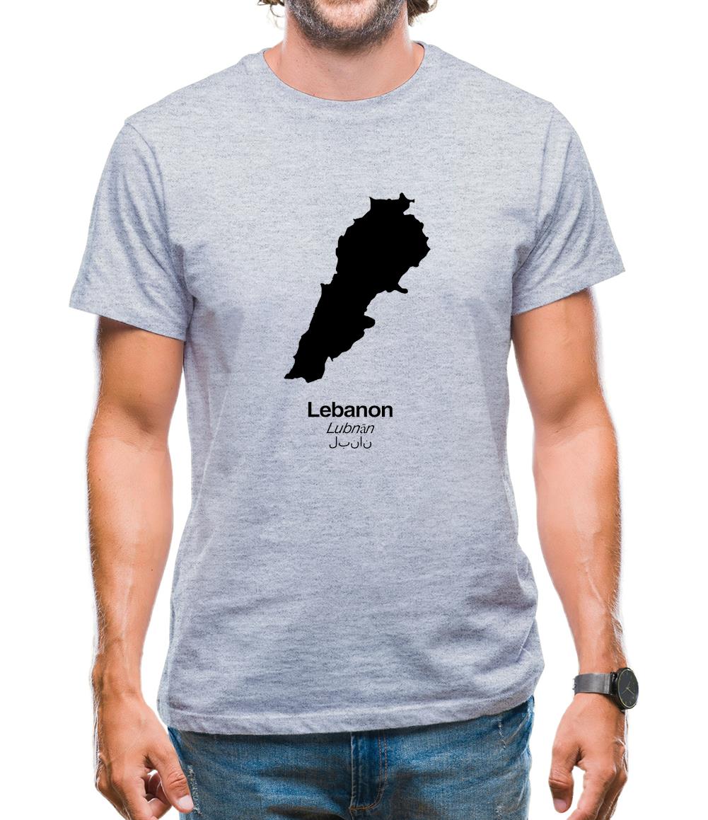 Lebanon Silhouette Mens T-Shirt
