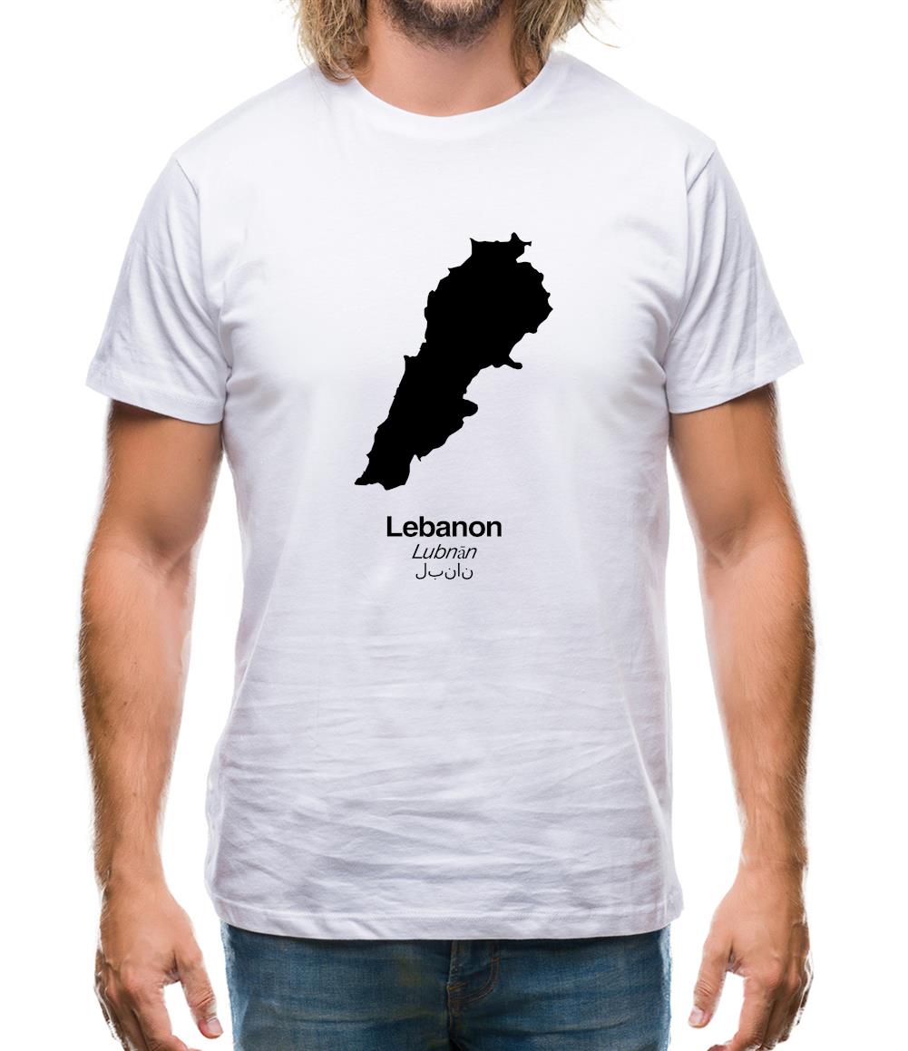 Lebanon Silhouette Mens T-Shirt