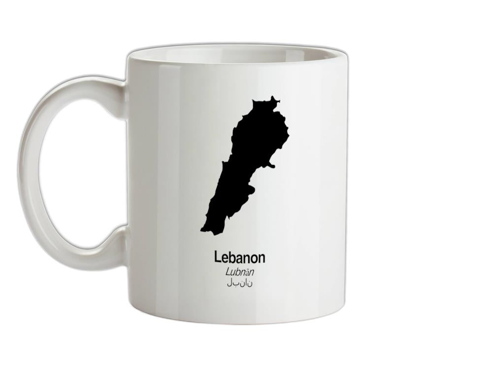 Lebanon Silhouette Ceramic Mug
