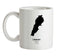 Lebanon Silhouette Ceramic Mug