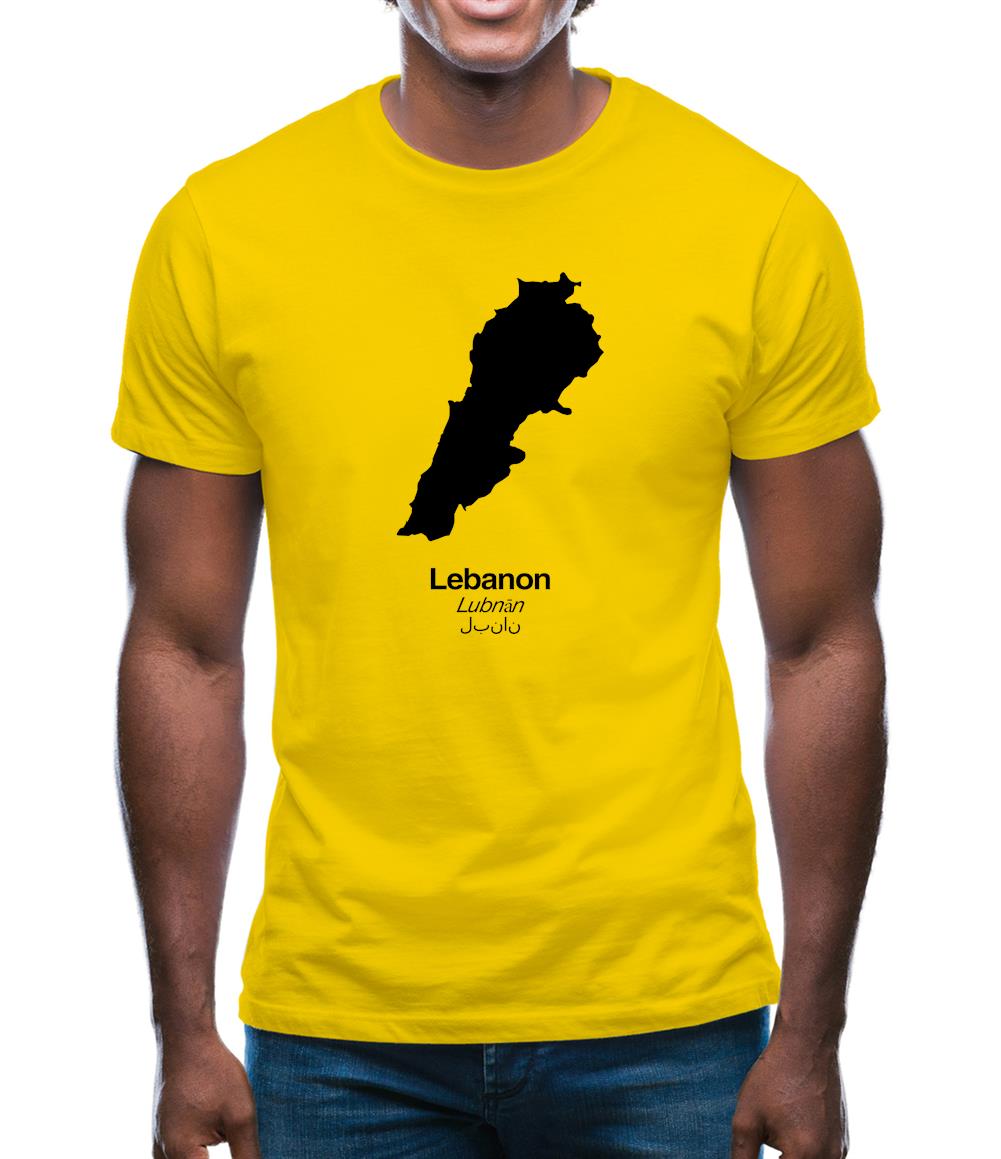 Lebanon Silhouette Mens T-Shirt