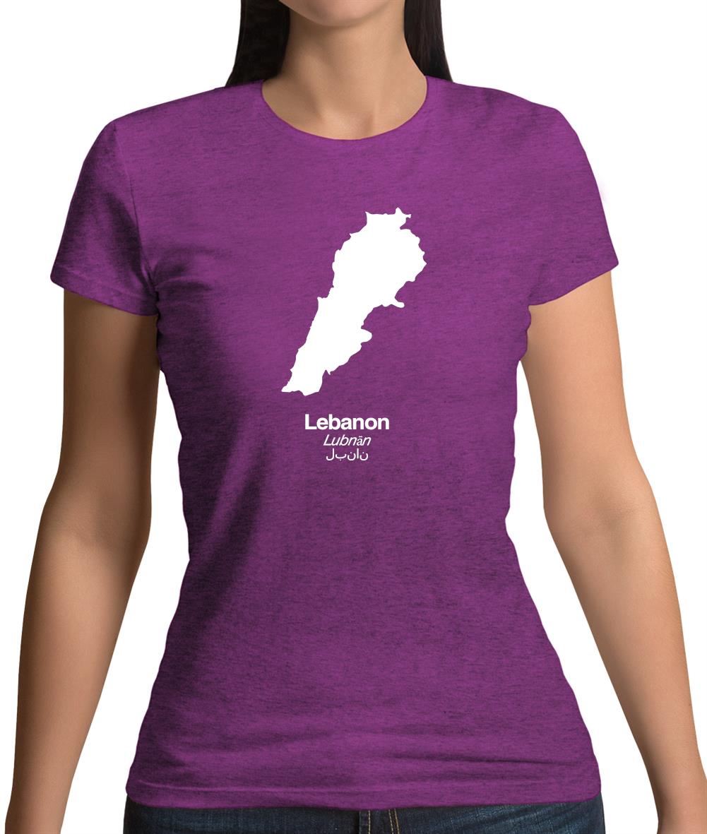 Lebanon Silhouette Womens T-Shirt