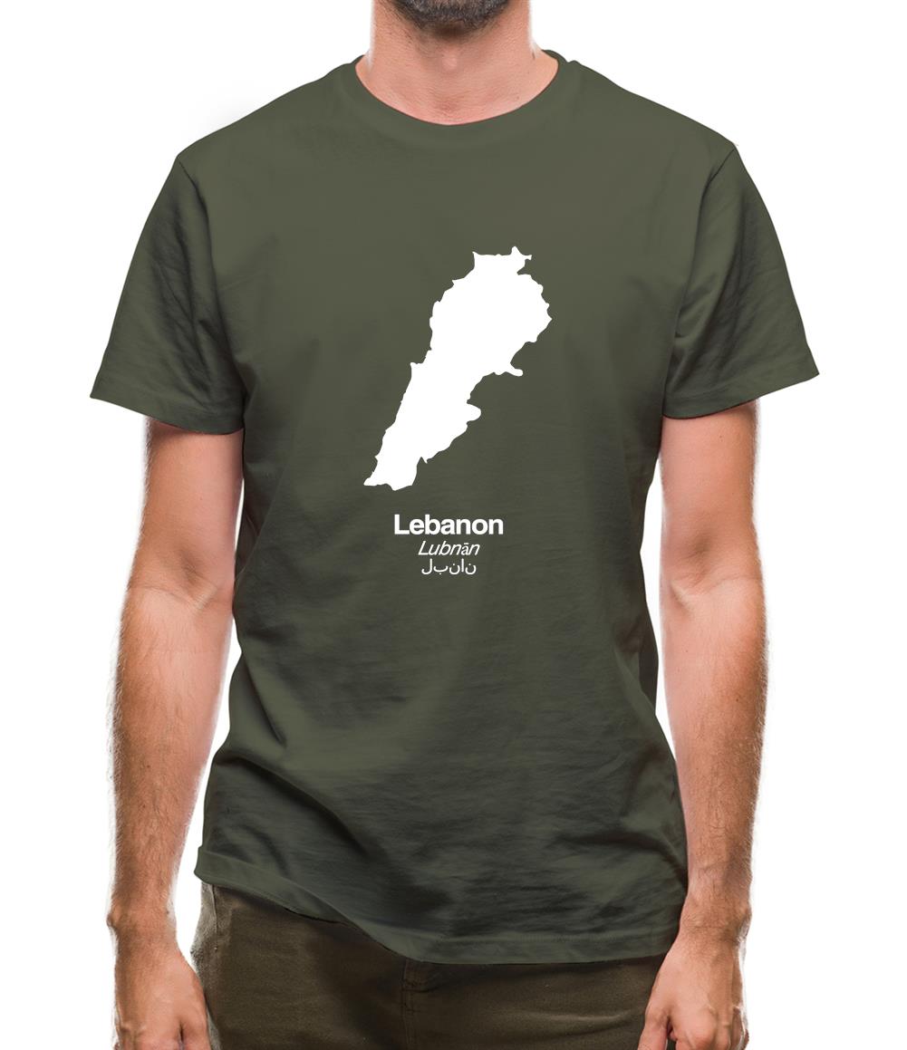 Lebanon Silhouette Mens T-Shirt