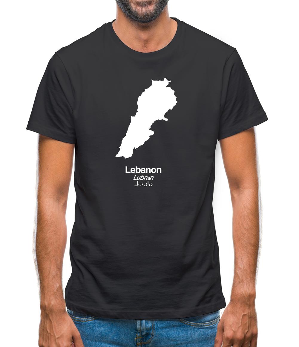 Lebanon Silhouette Mens T-Shirt