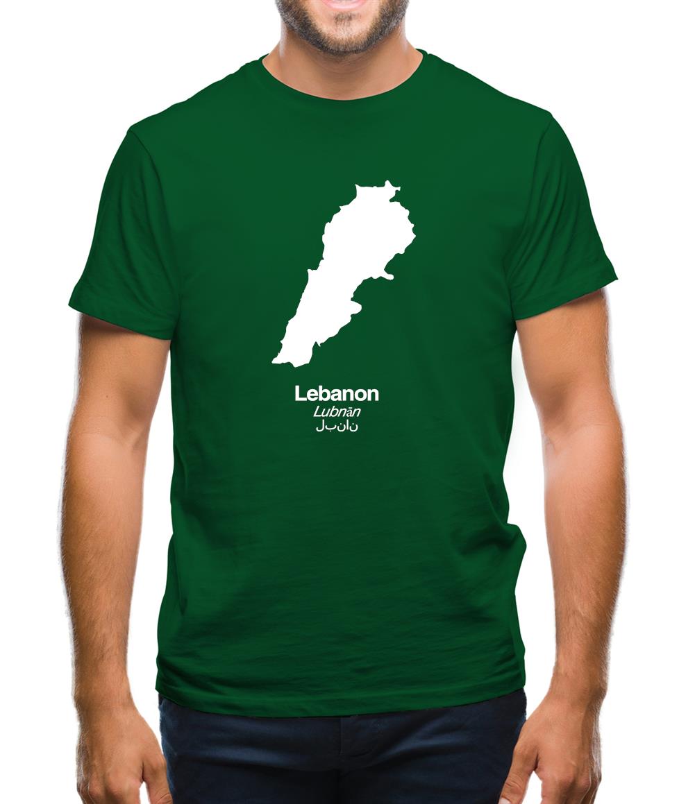 Lebanon Silhouette Mens T-Shirt