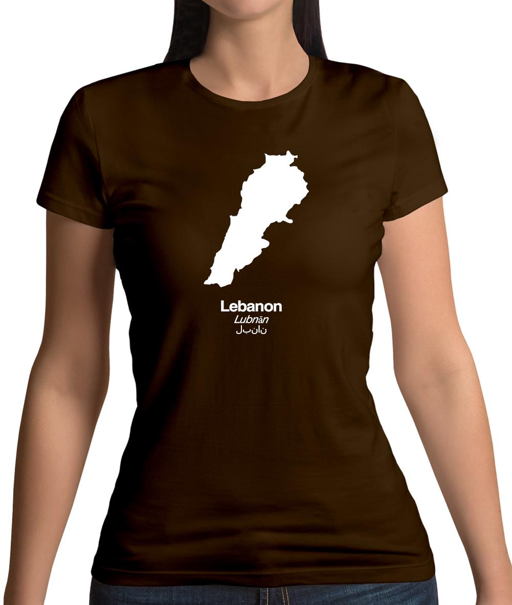 Lebanon Silhouette Womens T-Shirt