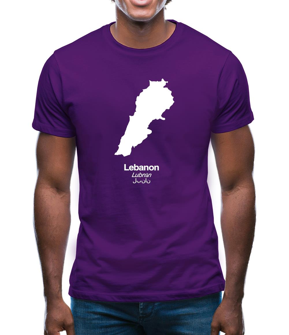 Lebanon Silhouette Mens T-Shirt