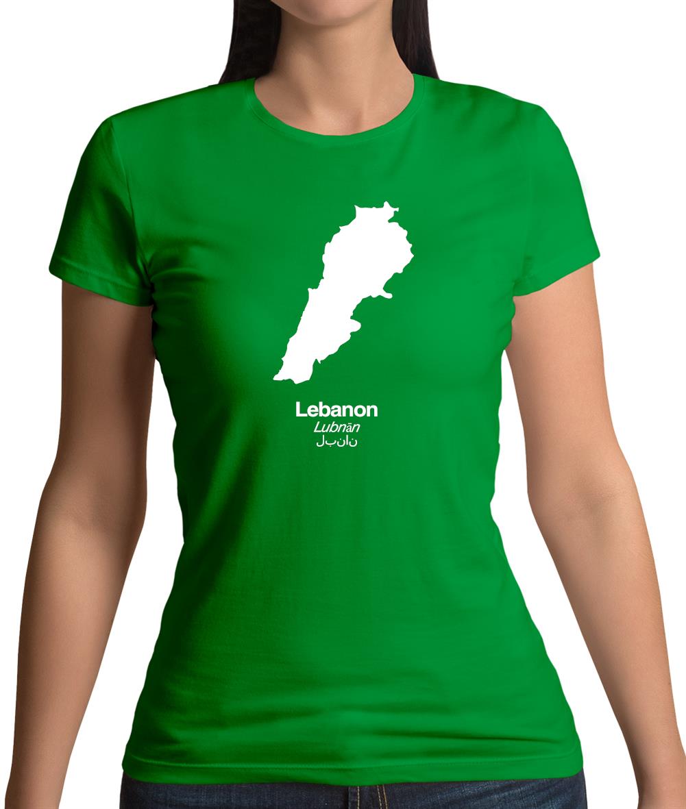 Lebanon Silhouette Womens T-Shirt