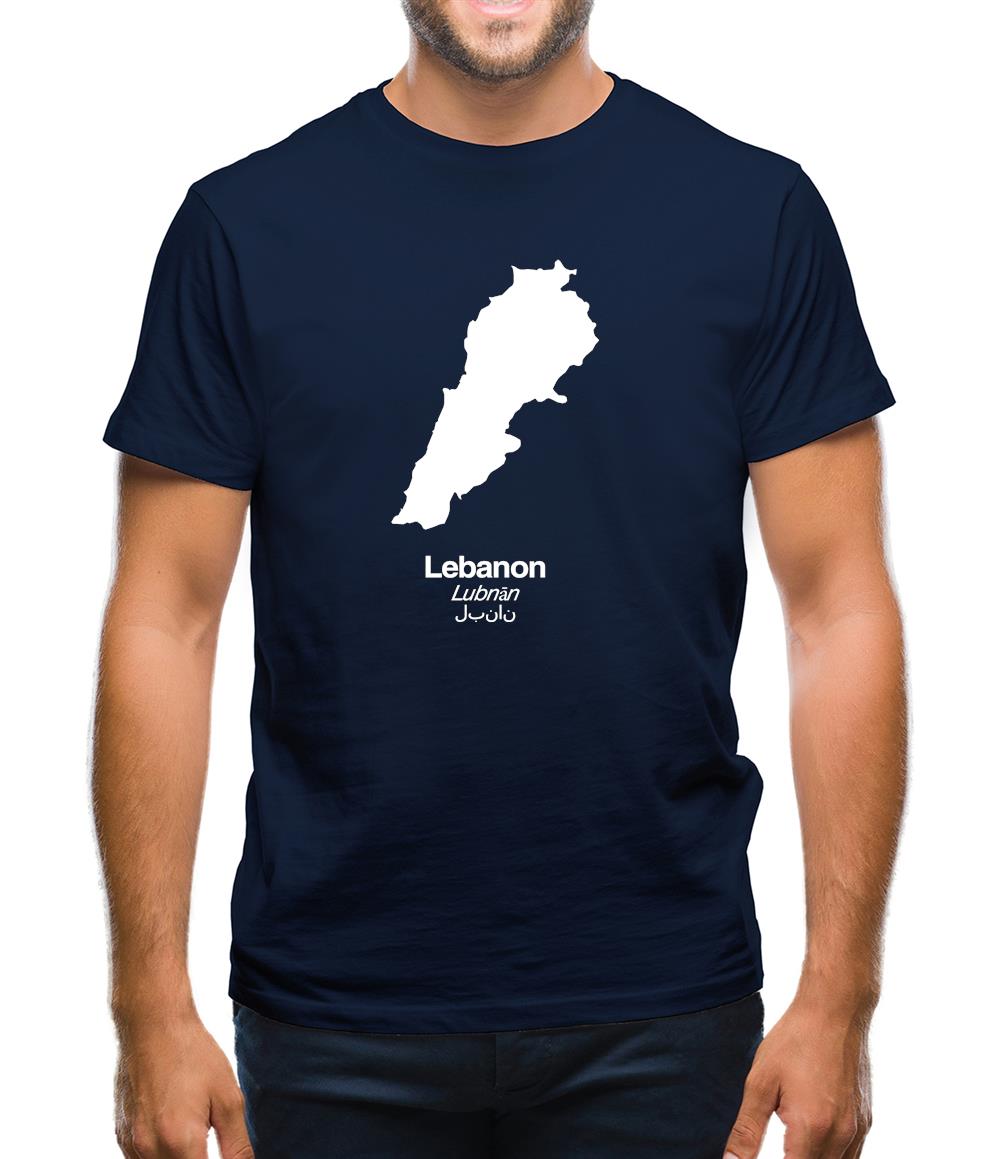 Lebanon Silhouette Mens T-Shirt