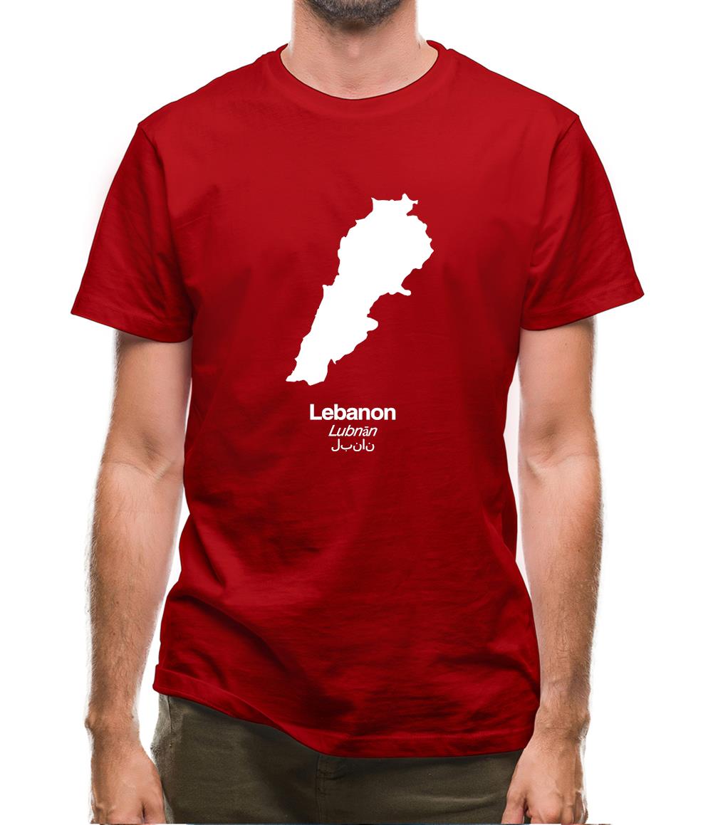 Lebanon Silhouette Mens T-Shirt