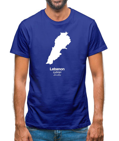 Lebanon Silhouette Mens T-Shirt