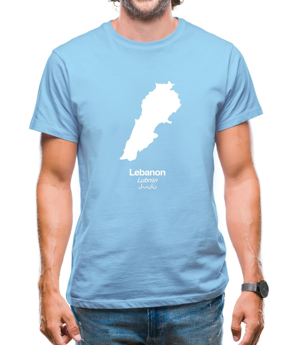 Lebanon Silhouette Mens T-Shirt