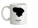 Lithuania Silhouette Ceramic Mug