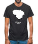 Lithuania Silhouette Mens T-Shirt