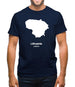 Lithuania Silhouette Mens T-Shirt
