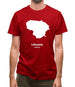 Lithuania Silhouette Mens T-Shirt