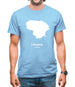 Lithuania Silhouette Mens T-Shirt
